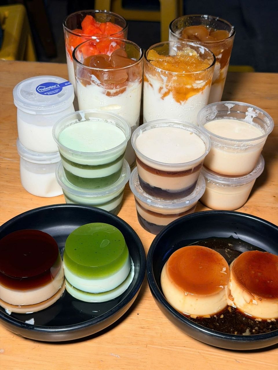 Flan caramel & rau câu